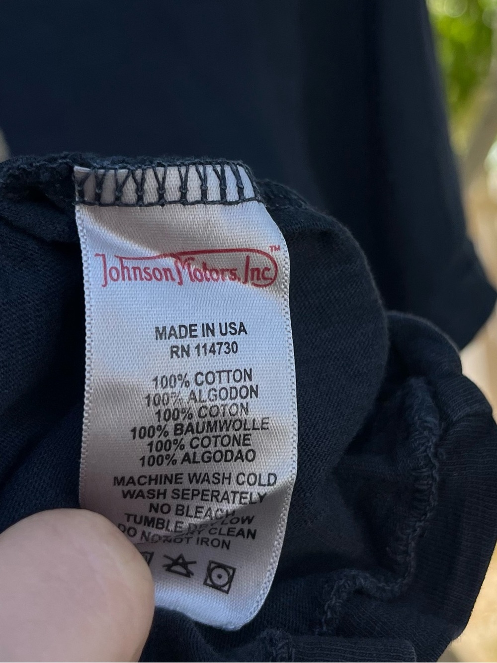 Johnson Motors Black "High Speed Thrills" Graphic T-Shirt . - Picture 5 of 9